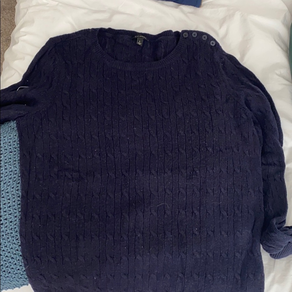 Talbots navy sweater